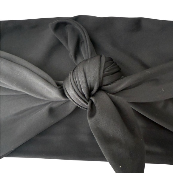 Mikoh Black Bandeau Bikini Top Size M - Picture 3 of 5